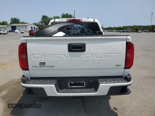 2021 Chevrolet Colorado 4WD Z71 with VIN 1GCGTDENXM1157360, listed as a Copart auction lot 59585985 with 53,156 mi miles and Salvage title. Bid and sale history available at DreamBid. Image 6.