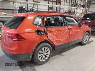 2018 Volkswagen Tiguan S with VIN 3VV0B7AX4JM019424, listed as a IAAI auction lot 41868852 with 50,889 mi miles and . Bid and sale history available at DreamBid. Image 4.