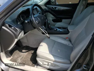 2015 Infiniti Q50 Premium with VIN JN1BV7AR9FM414737, listed as a Copart auction lot 62088065 with 118,668 mi miles and Salvage title. Bid and sale history available at DreamBid. Image 7.