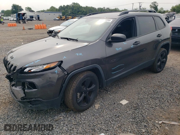 2017 Jeep Cherokee Sport with VIN 1C4PJLAS2HW652382, listed as a Copart auction lot 63910224 with 80,855 mi miles and Salvage title. Bid and sale history available at DreamBid. Image 1.