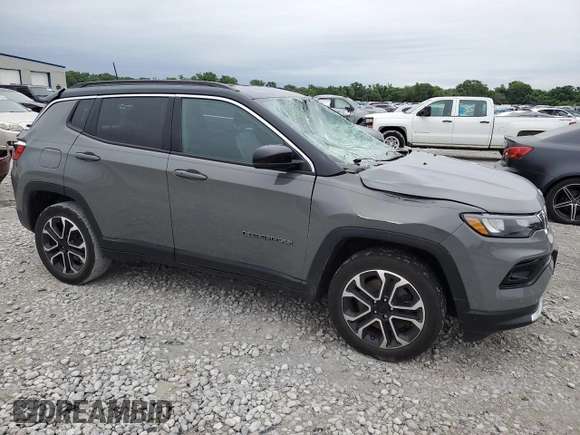 2023 Jeep Compass Limited с VIN 3C4NJDCN5PT523870, выставлен на аукционе Copart как лот 58393075 с пробегом 41 350 миль миль и Списание • Salvage title. История ставок и продаж доступна на DreamBid. Изображение 4.