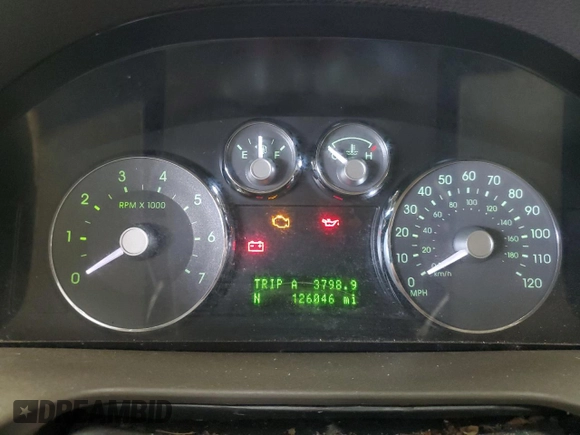 2006 Mercury Milan Premier with VIN 3MEFM08126R646594, listed as a Copart auction lot 64442885 with 126,046 mi miles and Clean title. Bid and sale history available at DreamBid. Image 9.