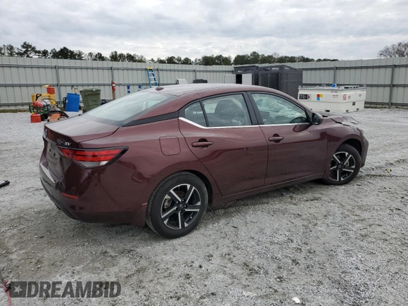 2024 Nissan Sentra SV with VIN 3N1AB8CV3RY244350, listed as a Copart auction lot 43572955 with 19,705 mi miles and Salvage title. Bid and sale history available at DreamBid. Image 3.