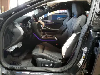 2025 BMW M8 Competition with VIN WBSGV0C04SCS21820, listed as a Copart auction lot 73384474 with 3,457 mi miles and Salvage Title. Bid and sale history available at carsss.com. Image 7.