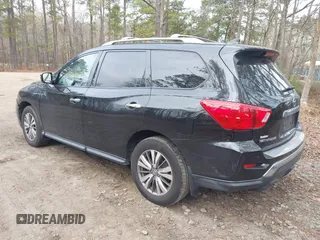 2020 Nissan Pathfinder S with VIN 5N1DR2AN3LC626072, listed as a IAAI auction lot 41196639 with 148,626 mi miles. Bid and sale history available at carsss.com. Image 3.