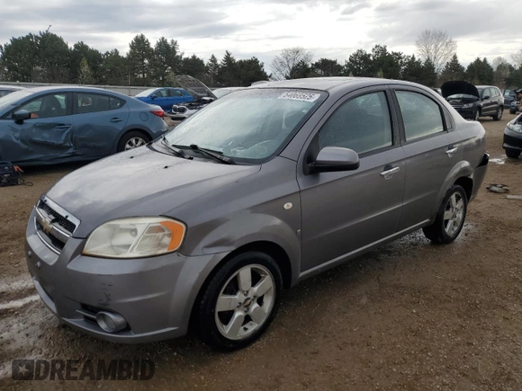 2008 Chevrolet Aveo LT with VIN KL1TG56688B068278, listed as a Copart auction lot 54069525 with 161,017 mi miles and Salvage title. Bid and sale history available at DreamBid. Image 1.