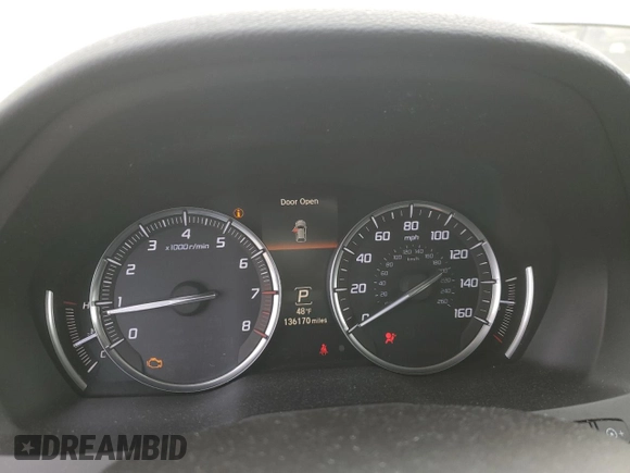 2016 Acura MDX with VIN 5FRYD4H27GB017182, listed as a Copart auction lot 47529635 with 136,170 mi miles and Salvage Title. Bid and sale history available at carsss.com. Image 9.