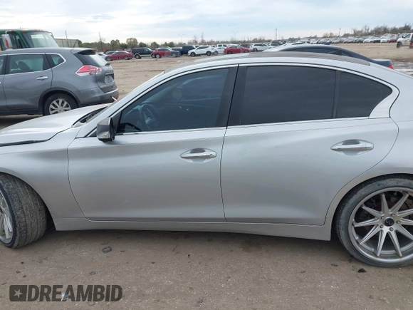 2014 Infiniti Q50 with VIN JN1BV7AP0EM681679, listed as a IAAI auction lot 41371773 with 141,940 mi miles. Bid and sale history available at carsss.com. Image 14.