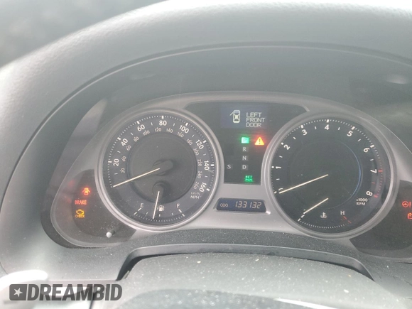 2010 Lexus IS 250 with VIN JTHBF5C26A5107557, listed as a Copart auction lot 54935835 with 133,132 mi miles and Salvage title. Bid and sale history available at DreamBid. Image 9.