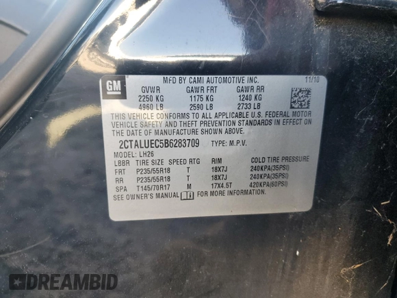 2011 GMC Terrain SLT-1 with VIN 2CTALUEC5B6283709, listed as a Copart auction lot 88513965 with 157,211 mi miles and Salvage Title. Bid and sale history available at carsss.com. Image 13.