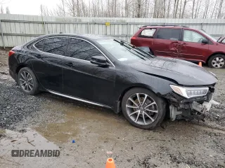 2018 Acura TLX w/Technology Pkg with VIN 19UUB2F58JA007690, listed as a Copart auction lot 87013584 with 136,048 mi miles and Salvage Title. Bid and sale history available at carsss.com. Image 4.