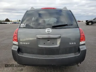 2006 Nissan Quest SL with VIN 5N1BV28U36N123246, listed as a Copart auction lot 82884794 with 0 mi miles and Salvage Title. Bid and sale history available at carsss.com. Image 6.