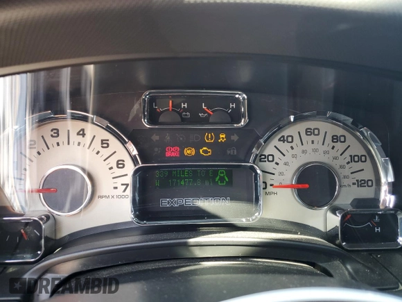 2011 Ford Expedition XLT z VIN 1FMJU1H58BEF42110, wystawiony jako Copart lot #51685905 z przebiegiem 171 477 mil mil oraz Szkoda całkowita • Salvage title. Historia ofert i sprzedaży dostępna na DreamBid. Obrazek 9.