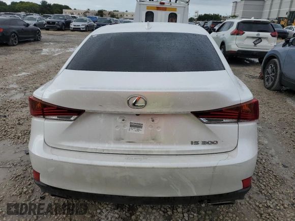 2020 Lexus IS 300 with VIN JTHAA1D22L5105552, listed as a Copart auction lot 76904084 with 50,364 mi miles and Salvage title. Bid and sale history available at DreamBid. Image 6.