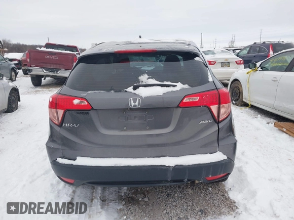 2017 Honda HR-V LX with VIN 3CZRU6H35HG703155, listed as a IAAI auction lot 41208172 with 85,713 mi miles. Bid and sale history available at carsss.com. Image 16.