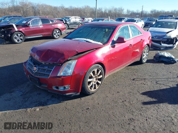 2008 Cadillac CTS RWD w/1SB with VIN 1G6DR57V880198119, listed as a IAAI auction lot 41426637 with 150,388 mi miles. Bid and sale history available at carsss.com. Image 2.