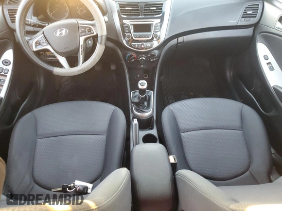 2015 Hyundai Accent Sport with VIN KMHCU5AEXFU233647, listed as a Copart auction lot 80048004 with 90,875 mi miles and Salvage Title. Bid and sale history available at carsss.com. Image 8.