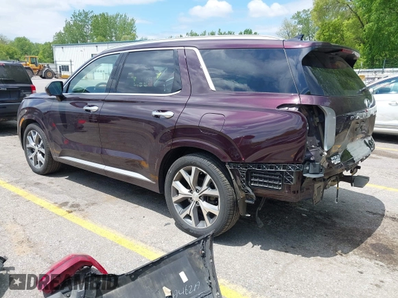 2021 Hyundai Palisade Limited with VIN KM8R5DHE0MU263048, listed as a IAAI auction lot 42365566 with 90,102 mi miles and . Bid and sale history available at DreamBid. Image 3.
