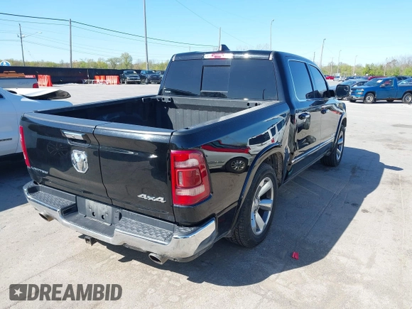 2020 Ram 1500 Limited with VIN 1C6SRFHT1LN219449, listed as a IAAI auction lot 42124421 with 117,976 mi miles and . Bid and sale history available at DreamBid. Image 4.