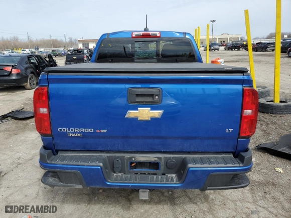 2019 Chevrolet Colorado 4WD LT with VIN 1GCGTCENXK1336277, listed as a Copart auction lot 49503385 with 19,025 mi miles and Salvage Title. Bid and sale history available at carsss.com. Image 6.