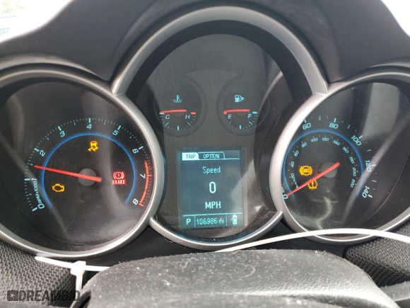 2014 Chevrolet Cruze 1LT with VIN 1G1PC5SB1E7102173, listed as a Copart auction lot 50995925 with 106,986 mi miles and Salvage Title. Bid and sale history available at carsss.com. Image 9.