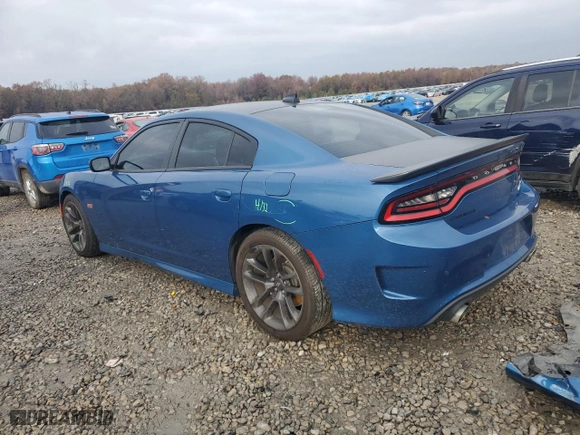 2020 Dodge Charger Scat Pack Widebody with VIN 2C3CDXGJ1LH228389, listed as a Copart auction lot 83210224 with 48,072 mi miles and Salvage Title. Bid and sale history available at carsss.com. Image 2.
