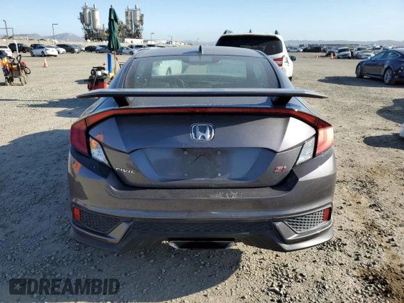 2018 Honda Civic Si Coupe with VIN 2HGFC3A56JH756637, listed as a Copart auction lot 49701635 with 64,789 mi miles and Salvage Title. Bid and sale history available at carsss.com. Image 6.
