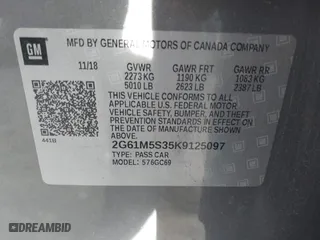 2019 Cadillac XTS Luxury with VIN 2G61M5S35K9125097, listed as a IAAI auction lot 41749076 with 102,585 mi miles. Bid and sale history available at carsss.com. Image 9.