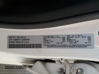 2020 Ram 1500 Big Horn with VIN 1C6SRFFT1LN393444, listed as a Copart auction lot 52934135 with 65,906 mi miles and Salvage Title. Bid and sale history available at carsss.com. Image 12.