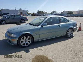 2003 BMW 3 Series 325Ci with VIN WBABN33423PG60319, listed as a Copart auction lot 55254215 with 138,800 mi miles and Clean Title. Bid and sale history available at carsss.com. Image 1.