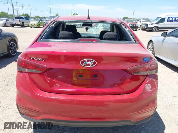 2022 Hyundai Accent SE with VIN 3KPC24A6XNE183245, listed as a IAAI auction lot 42216371 with 20,599 mi miles and . Bid and sale history available at DreamBid. Image 6.