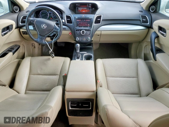 2017 Acura RDX Technology with VIN 5J8TB3H59HL012989, listed as a Copart auction lot 57475625 with 55,087 mi miles and Clean title. Bid and sale history available at DreamBid. Image 8.