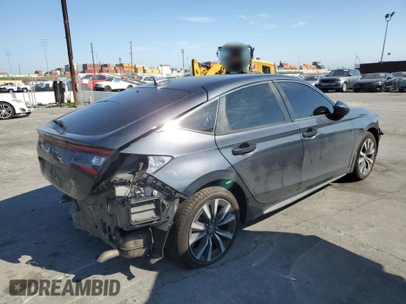 2022 Honda Civic EX-L z VIN 19XFL1H76NE001953, wystawiony jako Copart lot #50434255 z przebiegiem 43 044 mil mil oraz Szkoda całkowita • Salvage title. Historia ofert i sprzedaży dostępna na DreamBid. Obrazek 3.
