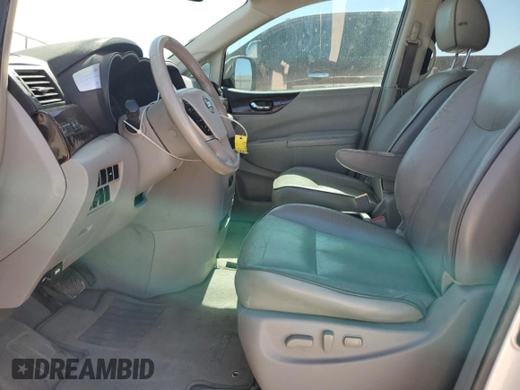 2014 Nissan Quest SV z VIN JN8AE2KP3E9100936, wystawiony jako Copart lot #46154645 z przebiegiem 129 084 mil mil oraz Szkoda całkowita • Salvage title. Historia ofert i sprzedaży dostępna na DreamBid. Obrazek 7.
