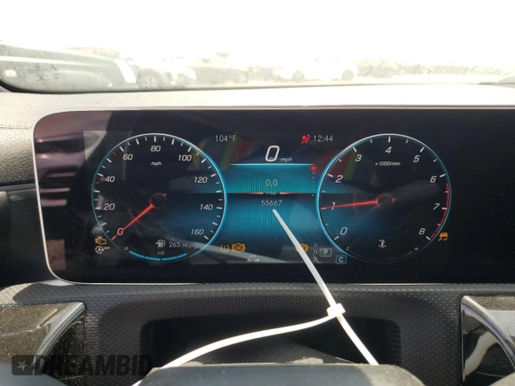2020 Mercedes-Benz CLA 250 with VIN WDD5J4GB2LN033158, listed as a Copart auction lot 59300053 with 55,667 mi miles and . Bid and sale history available at DreamBid. Image 9.