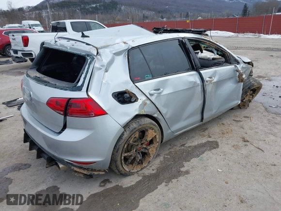 2016 Volkswagen Golf GTI SE w/Performance Pkg with VIN 3VW547AU1GM065836, listed as a IAAI auction lot 41612048 with 157,094 mi miles. Bid and sale history available at carsss.com. Image 4.
