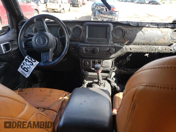 2018 Jeep Wrangler Unlimited Sport с VIN 1C4HJXDG8JW103066, выставлен на аукционе Copart как лот 63388393 с пробегом Не указан миль и На запчасти • Non repairable. История ставок и продаж доступна на DreamBid. Изображение 8.