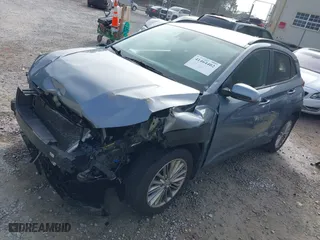 2021 Hyundai Kona SEL with VIN KM8K22AA5MU655335, listed as a IAAI auction lot 41464402 with 74,384 mi miles. Bid and sale history available at carsss.com. Image 17.