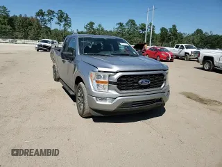 2021 Ford F-150 XL with VIN 1FTEX1C55MFB51837, listed as a Copart auction lot 72947504 with 109,901 mi miles and Salvage title. Bid and sale history available at DreamBid. Image 10.