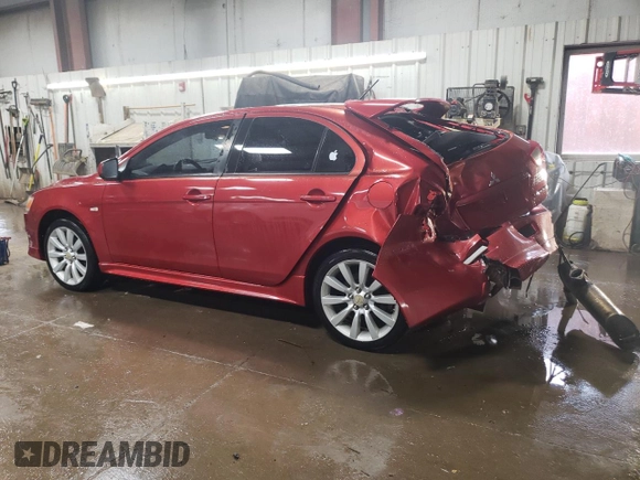 2010 Mitsubishi Lancer GTS with VIN JA32X8HW8AU004043, listed as a Copart auction lot 52017665 with 129,846 mi miles and Salvage Title. Bid and sale history available at DreamBid. Image 2.