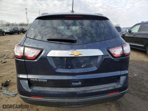 2017 Chevrolet Traverse LS with VIN 1GNKRFED1HJ245027, listed as a Copart auction lot 48797405 with 127,474 mi miles and Clean Title. Bid and sale history available at carsss.com. Image 6.