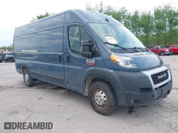 2022 Ram ProMaster Cargo with VIN 3C6MRVJG6NE112534, listed as a IAAI auction lot 42065900 with 80,679 mi miles and . Bid and sale history available at DreamBid. Image 1.