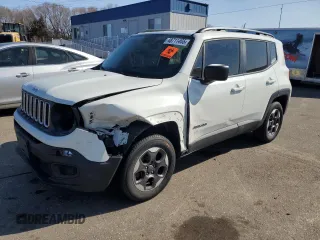 2017 Jeep Renegade Sport с VIN ZACCJBAB3HPG38285, выставлен на аукционе Copart как лот 48711465 с пробегом 105 230 миль миль и Списание • Salvage title. История ставок и продаж доступна на DreamBid. Изображение 1.