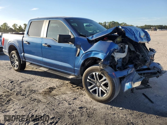 2023 Ford F-150 XL with VIN 1FTFW1E51PKF30933, listed as a Copart auction lot 76121834 with 26,267 mi miles and Salvage Title. Bid and sale history available at carsss.com. Image 4.