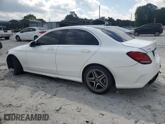 2021 Mercedes-Benz C 300 with VIN W1KWF8EB4MR651866, listed as a Copart auction lot 57775215 with 58,641 mi miles and Non repairable. Bid and sale history available at DreamBid. Image 2.