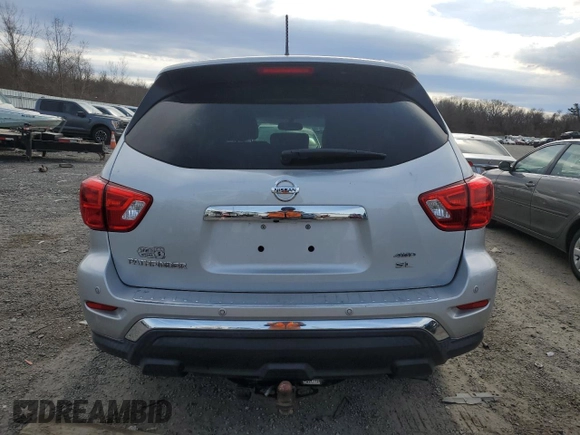 2017 Nissan Pathfinder SL with VIN 5N1DR2MM9HC642366, listed as a Copart auction lot 50877595 with 73,768 mi miles and Salvage Title. Bid and sale history available at DreamBid. Image 6.