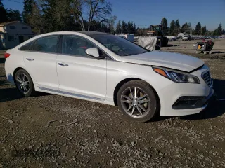 2015 Hyundai Sonata Sport with VIN 5NPE34AB5FH043748, listed as a Copart auction lot 42813165 with 91,769 mi miles and Salvage Title. Bid and sale history available at carsss.com. Image 4.