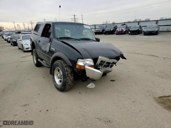 2000 Ford Ranger XLT with VIN 1FTYR11X9YPA15805, listed as a Copart auction lot 84316554 with 87,942 mi miles and Salvage Title. Bid and sale history available at carsss.com. Image 10.