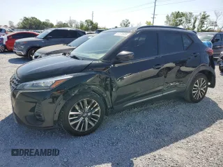 2021 Nissan Kicks SR with VIN 3N1CP5DV3ML476346, listed as a Copart auction lot 51370585 with 122,428 mi miles and Salvage Title. Bid and sale history available at carsss.com. Image 1.