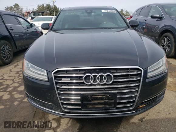 2015 Audi A8 L 4.0T with VIN WAU32AFD7FN033464, listed as a Copart auction lot 42682643 with 130,105 mi miles. Bid and sale history available at carsss.com. Image 5.